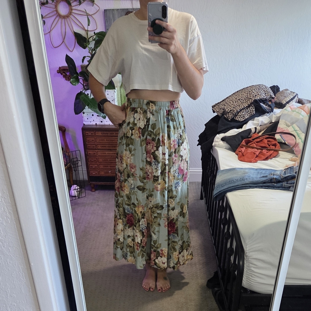 Floral Maxi Skirt - Multicolor